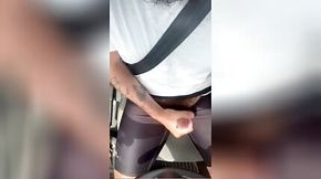 Risky DRIVING and Very Rough JERK OFF and BALLBUSTING