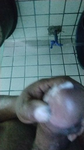 Masturbating