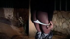 Public Latin lover gives quickie under lamppost