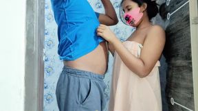 Stepmom want to fuck by her stepson big dick in the shower time Hot xxx