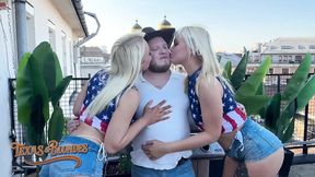 Eager Sluts Greta Foss & Vera Jarw Get Fucked by Mr  Texas in an Aweome 3some