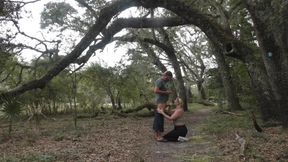 Walk in the Woods Blowjob with Monica Raye