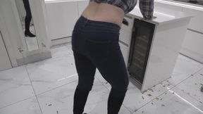 Watch me crush pasta shells in my high heeled black boots. Domination and humiliation video that you will love. I were my tight jeans, boots and a check shirt. Watch me get angry. Watch me humiliate you by talking to you in a dominant manner.