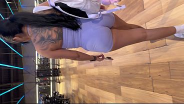 The big-bootied Latina cutie from the gym takes me home after a cardio session.