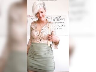 If U Cum then U'll Be Able to Focus on Math - Large Boob School Teacher JOI Countdown