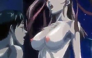 Pretty hentai girl bareback fucked by a muscular guy