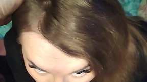 Trans person consumes truck drivers semen