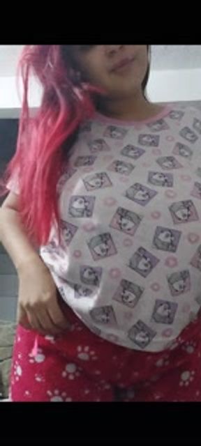 In pajamas