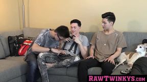 RawTwinkys.com - Lusty twink needs two raw dicks to satisfy his deep cravings