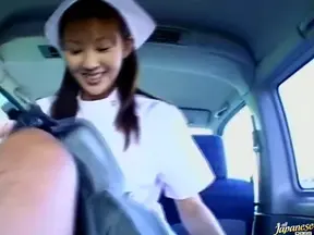 Seductive Mari Yamada Gives Blowjob While Straddling In The Car