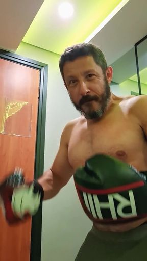 Gouine Wrestler - POV Muscle Worship Training Session