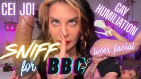 BBC F*ggot Sniffing Instruction JOI with Loser Facial and Gay Humiliation