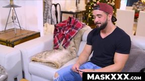 MaskXXX.com - Zack's hard dick wanking session after losing a game of poker