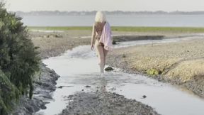 My little pink summer dress soon comes off