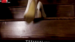 TSSexual.com  Irresistible Shemale Nurse Teases and Tempts