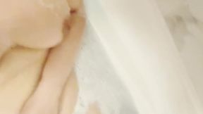 Chubby girl enjoys a relaxing bubble bath with her intergalactic bath bomb.