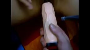 shy asian gf loves her new big toy