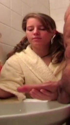 Wank Me in Bathroom