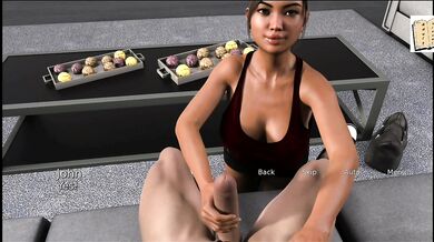 Where The Heart Is 48 She Uses The Big Dick To Finger Her Big Natural Tits While Playing Visual Novel