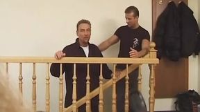 German blonde seductress pleasuring two hard dicks