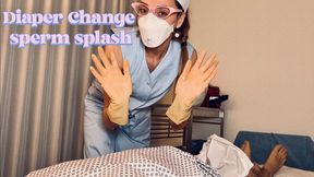 Diaper Change Sperm Splash (MOV)