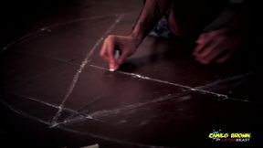 horror porn candle wax ritual summon a sex demon and loud cumshot halloween