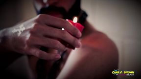 horror porn candle wax ritual summon a sex demon and loud cumshot halloween