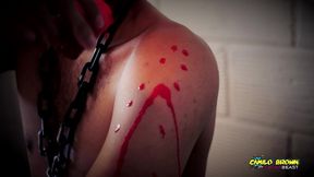 horror porn candle wax ritual summon a sex demon and loud cumshot halloween