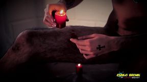 horror porn candle wax ritual summon a sex demon and loud cumshot halloween