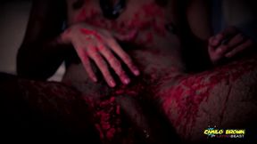 horror porn candle wax ritual summon a sex demon and loud cumshot halloween