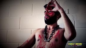 horror porn candle wax ritual summon a sex demon and loud cumshot halloween