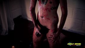 horror porn candle wax ritual summon a sex demon and loud cumshot halloween