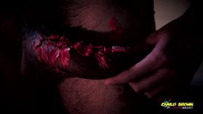 horror porn candle wax ritual summon a sex demon and loud cumshot halloween