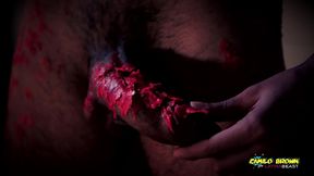 horror porn candle wax ritual summon a sex demon and loud cumshot halloween