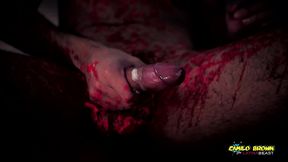 horror porn candle wax ritual summon a sex demon and loud cumshot halloween