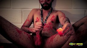 horror porn candle wax ritual summon a sex demon and loud cumshot halloween