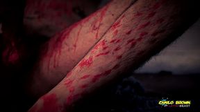 horror porn candle wax ritual summon a sex demon and loud cumshot halloween