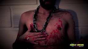 horror porn candle wax ritual summon a sex demon and loud cumshot halloween