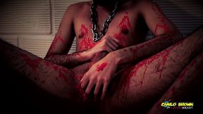 horror porn candle wax ritual summon a sex demon and loud cumshot halloween