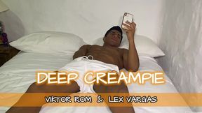 wild and hard creampie -- viktor rom - lex vargas -- rough sex big muscle daddy bear