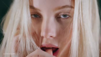 Emma White's Sensual Solo Delight: Blonde Russian Beauty Teasing Her Pussy