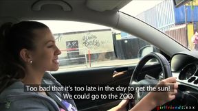 Girlfriends XXX - Sunday Drive Turns Into a Pussy Eating Competition