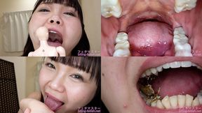 Iori - Showing inside cute girl's mouth, chewing gummy candys, sucking fingers, licking and sucking human doll, and chewing dried sardines mout-185 - MOV 1080p