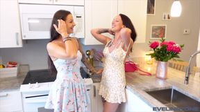 Taylor Pink Lets Evelin Fuck Until She Squirts While Her BF