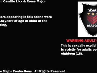 Kinky Camille Lixxx In Red Gets Undressed & Bangs Adorable BBC Rome Major!