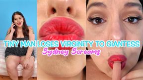 Tiny Man Loses Virginity to Giantess - Your Giant Best Friend Sydney Screams Helps You Finally Lose your Virginity After Giving You a Blowjob