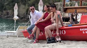 She Gets Dumped on the Beach