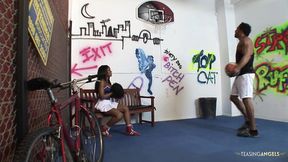 Ebony babe loves hard pounding from extra hard BBC