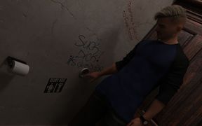 Hunk Empire 1 - Interesting Glory Hole in the Male Bathroom