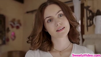 Redhead babe ass licking petite roommate